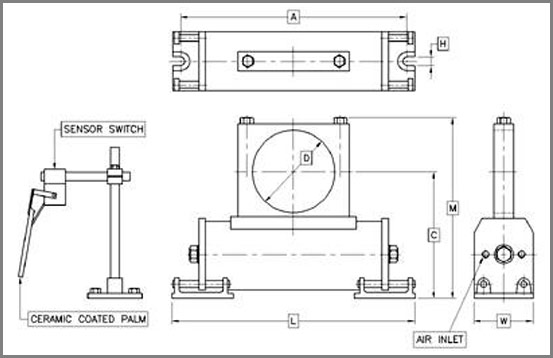 Pneumatic Auto Guide System (Piston Type)